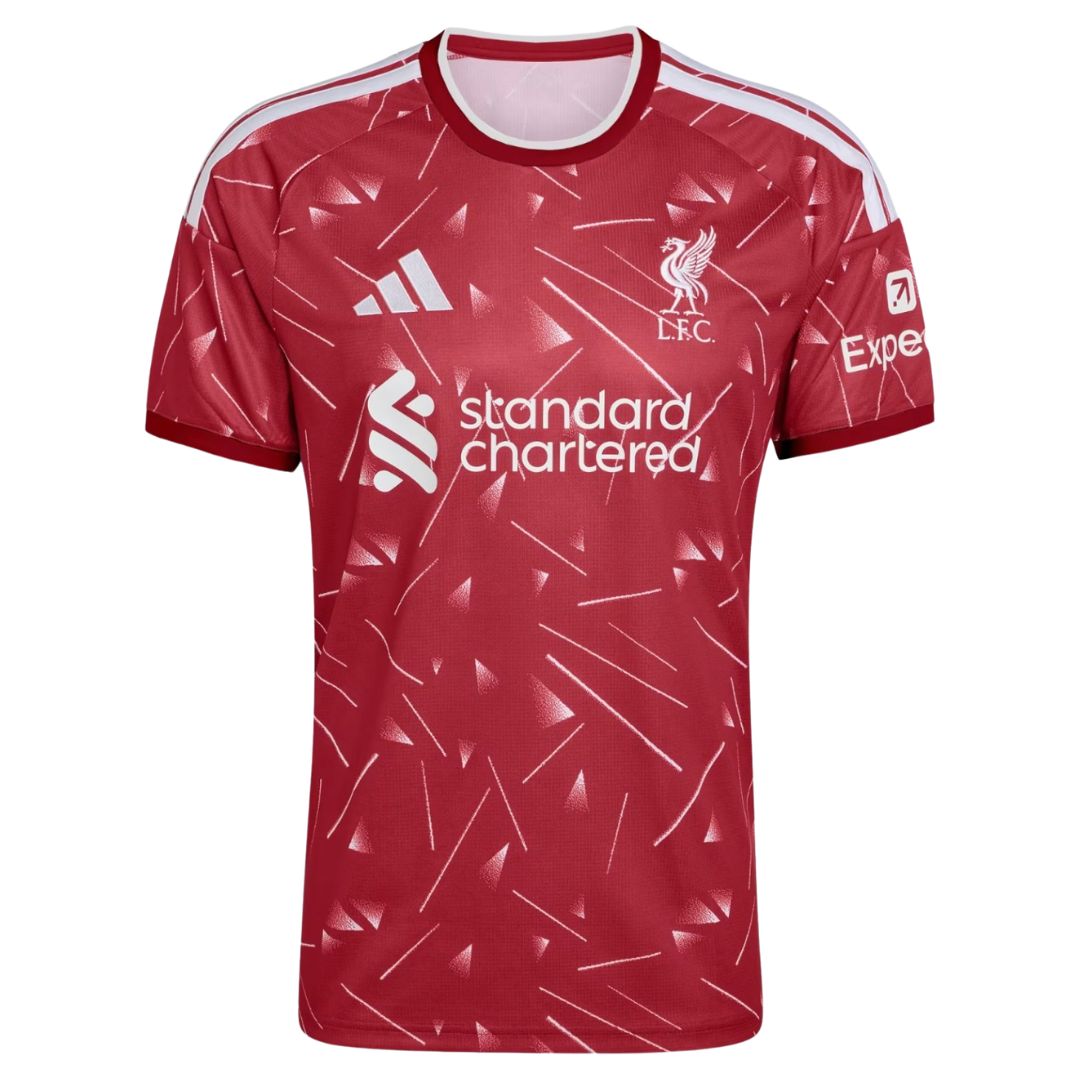 Liverpool home soccer jersey 2026/27 fan version in all red with club crest