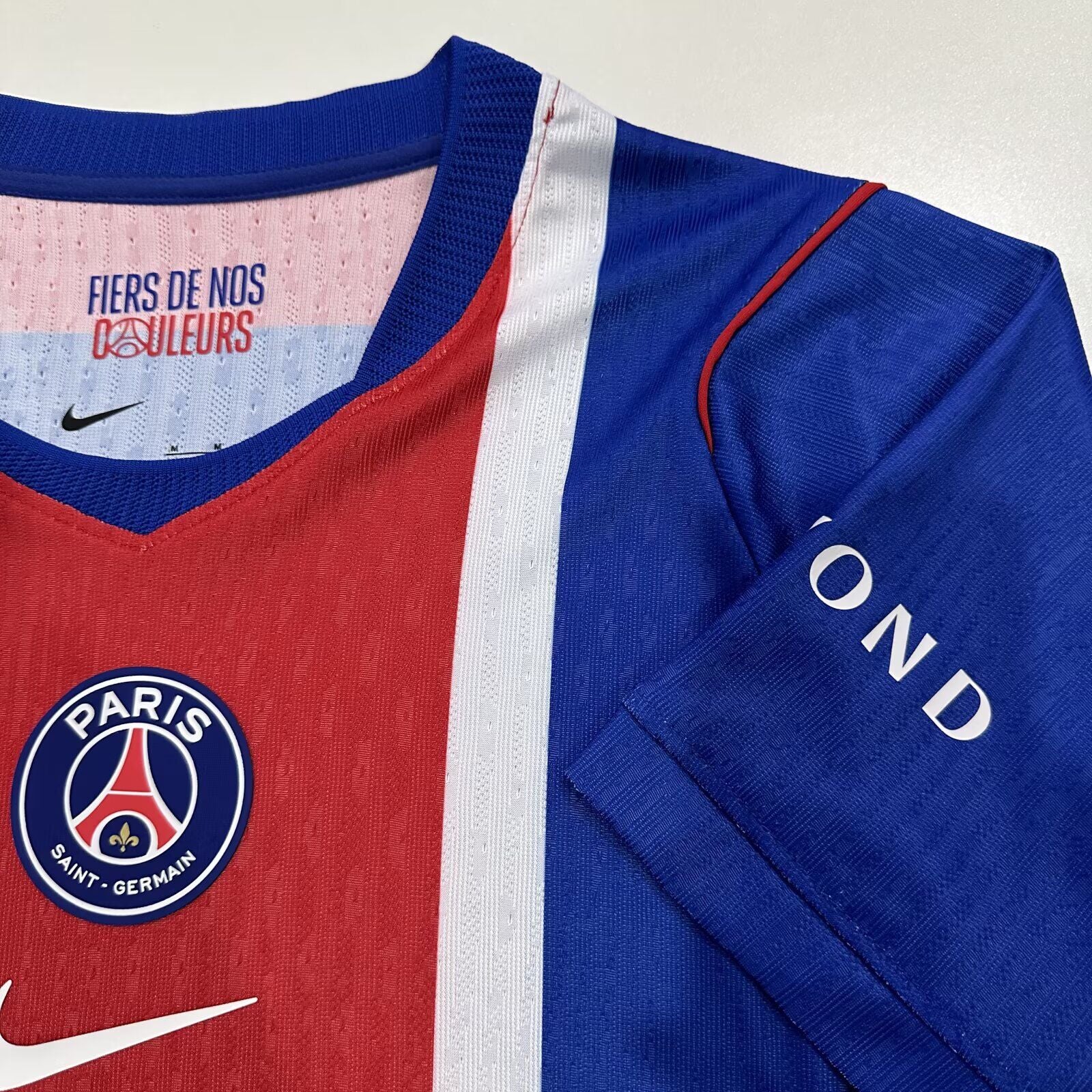 PSG home player version soccer jersey 2026/27 slim fit in blue red and white - view 4