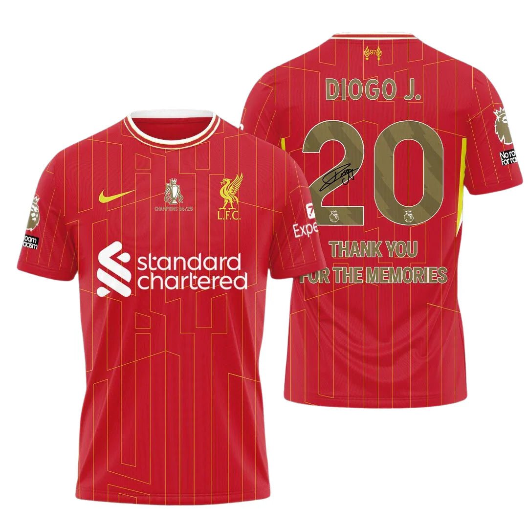 20 Diogo J. Jersey Liverpool Home 2024/2025 - FutStore