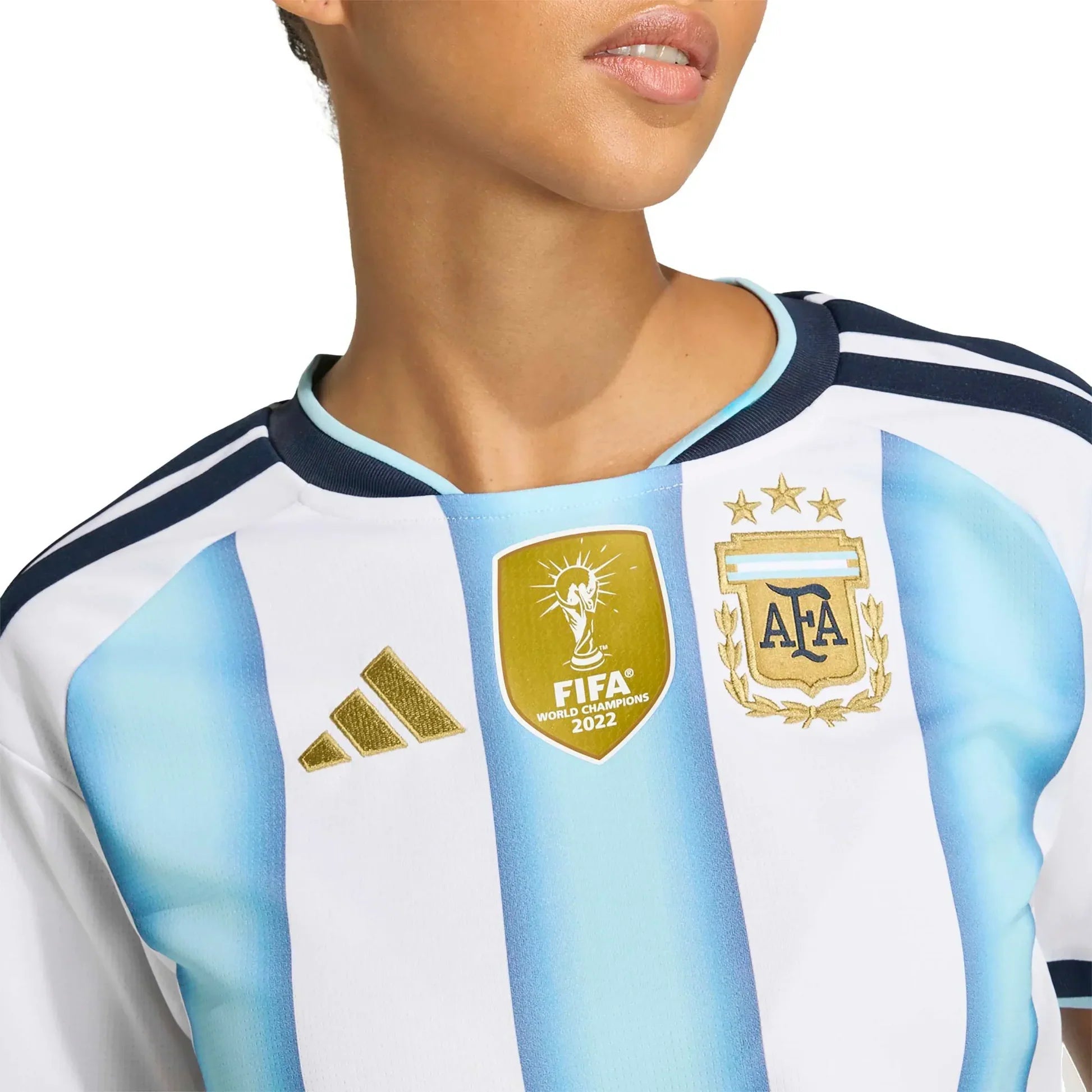 2026 Argentina Women's Stadium Home Cropped Soccer Jersey - FutStore