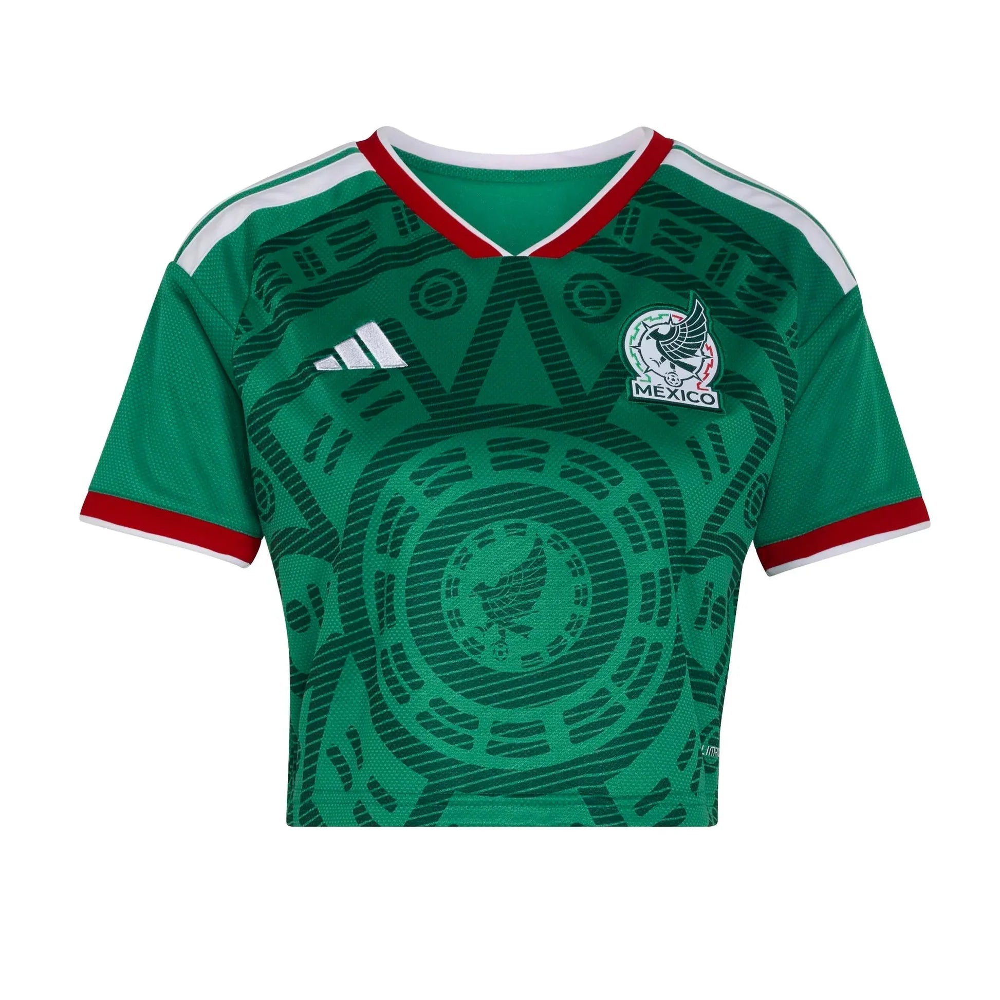 2026 Mexico Women's Stadium Home Cropped Soccer Jersey - FutStore