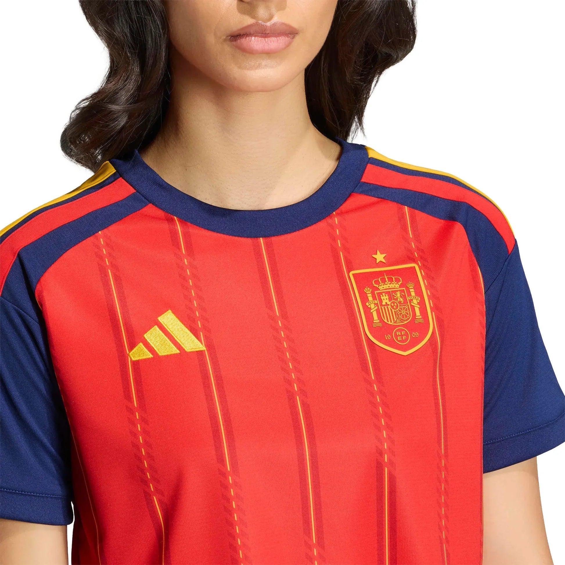 2026 Spain Women's Stadium Home Cropped Soccer Jersey - FutStore