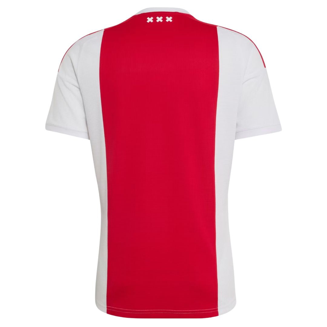 Ajax home soccer jersey 2026/27 fan version in red and white with club crest - view 2