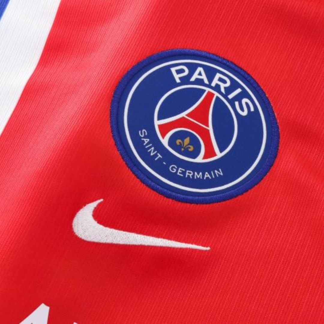 PSG home soccer jersey 2026/27 fan version in blue red and white with club crest - view 3