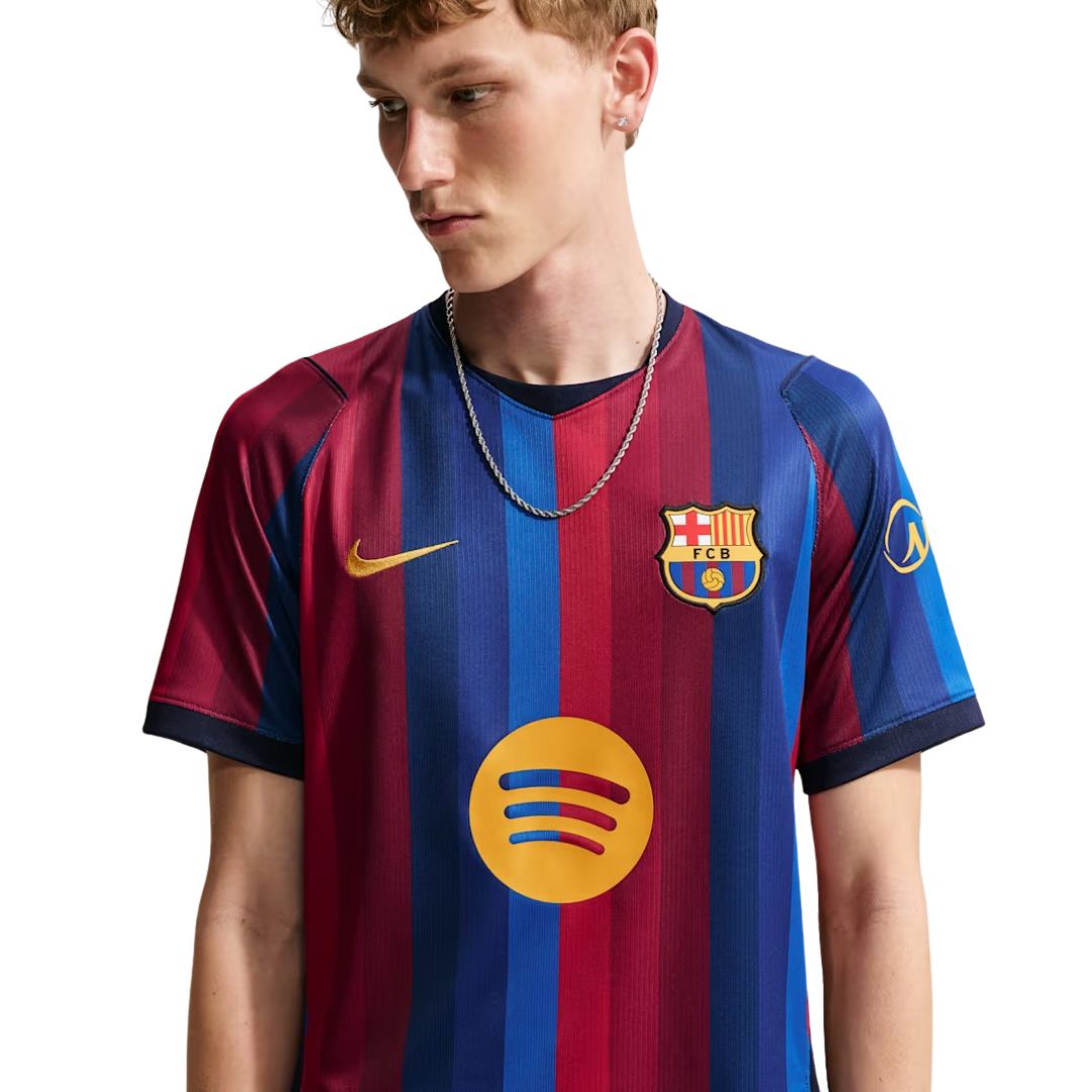 Barcelona home soccer jersey 2026/27 fan version in blaugrana blue and red stripes - view 3