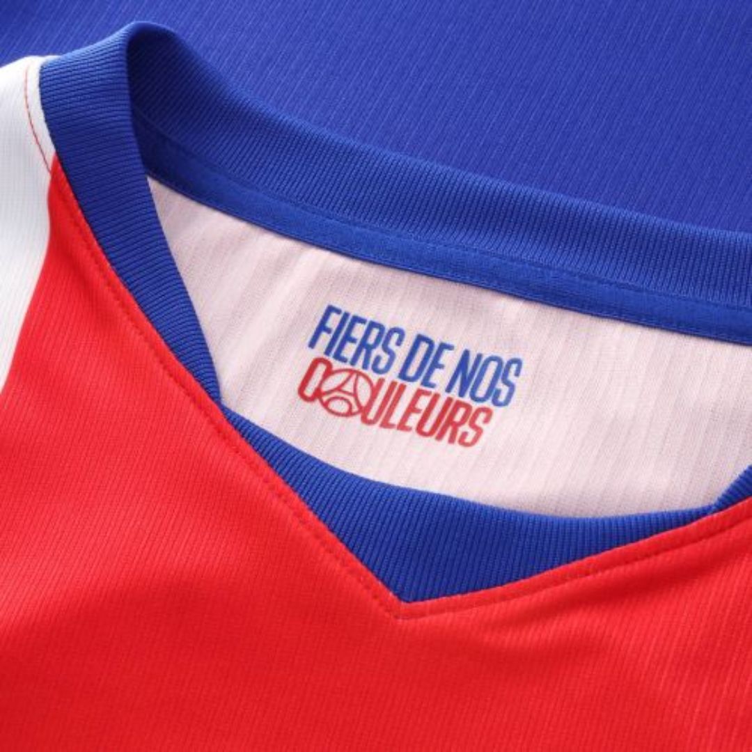 PSG home soccer jersey 2026/27 fan version in blue red and white with club crest - view 4