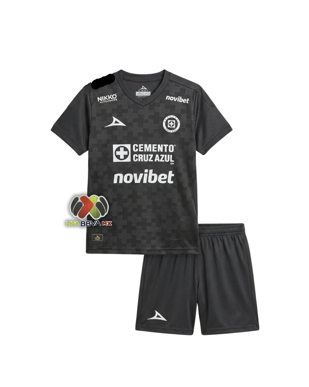 Cruz Azul Negra Tercera Camiseta 2025/26 - Niños
