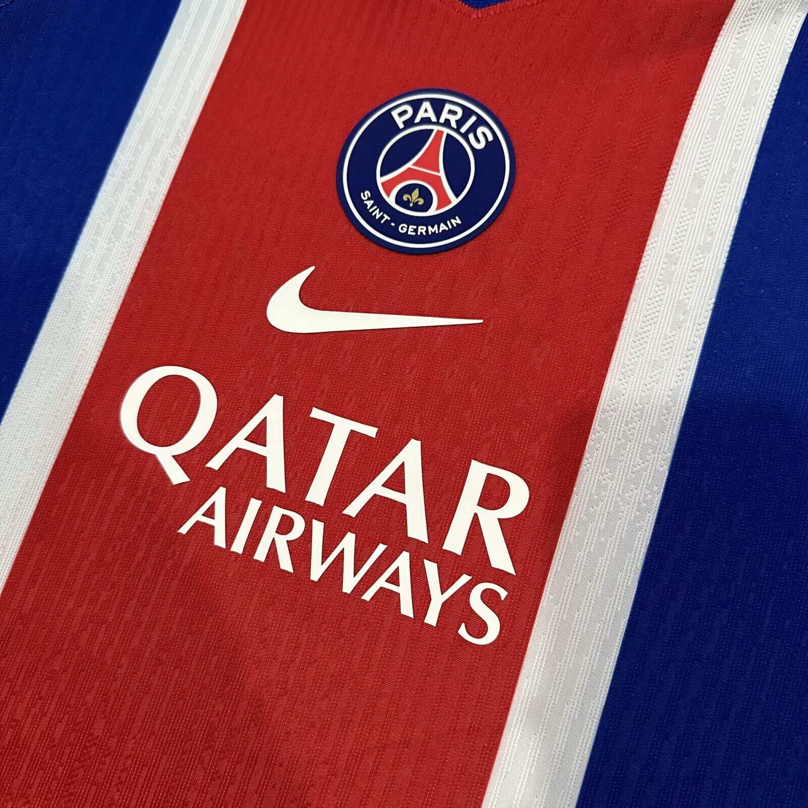 PSG home player version soccer jersey 2026/27 slim fit in blue red and white - view 7