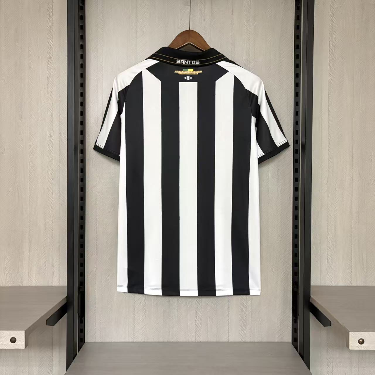 Santos FC home soccer jersey 2027 fan version in white with official club crest - view 8