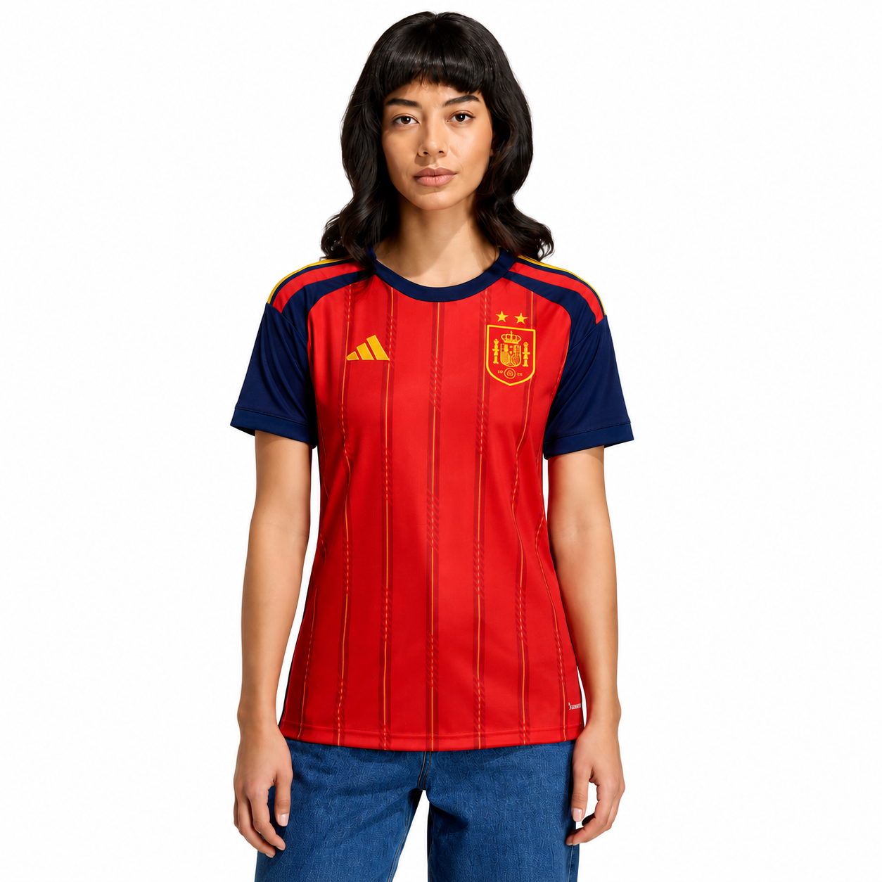 Spain Home Jersey Women's 2026 World Cup Champion - 2 stars
