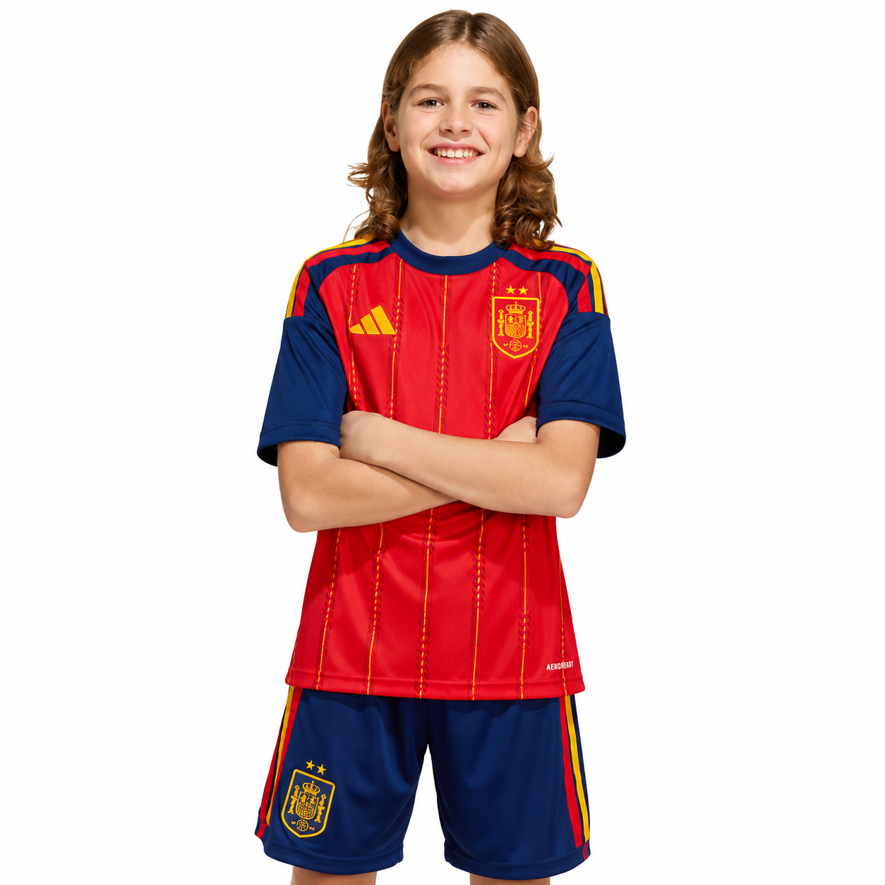 Spain Home Kit Kids World Cup 2026 Champions - 2 stars