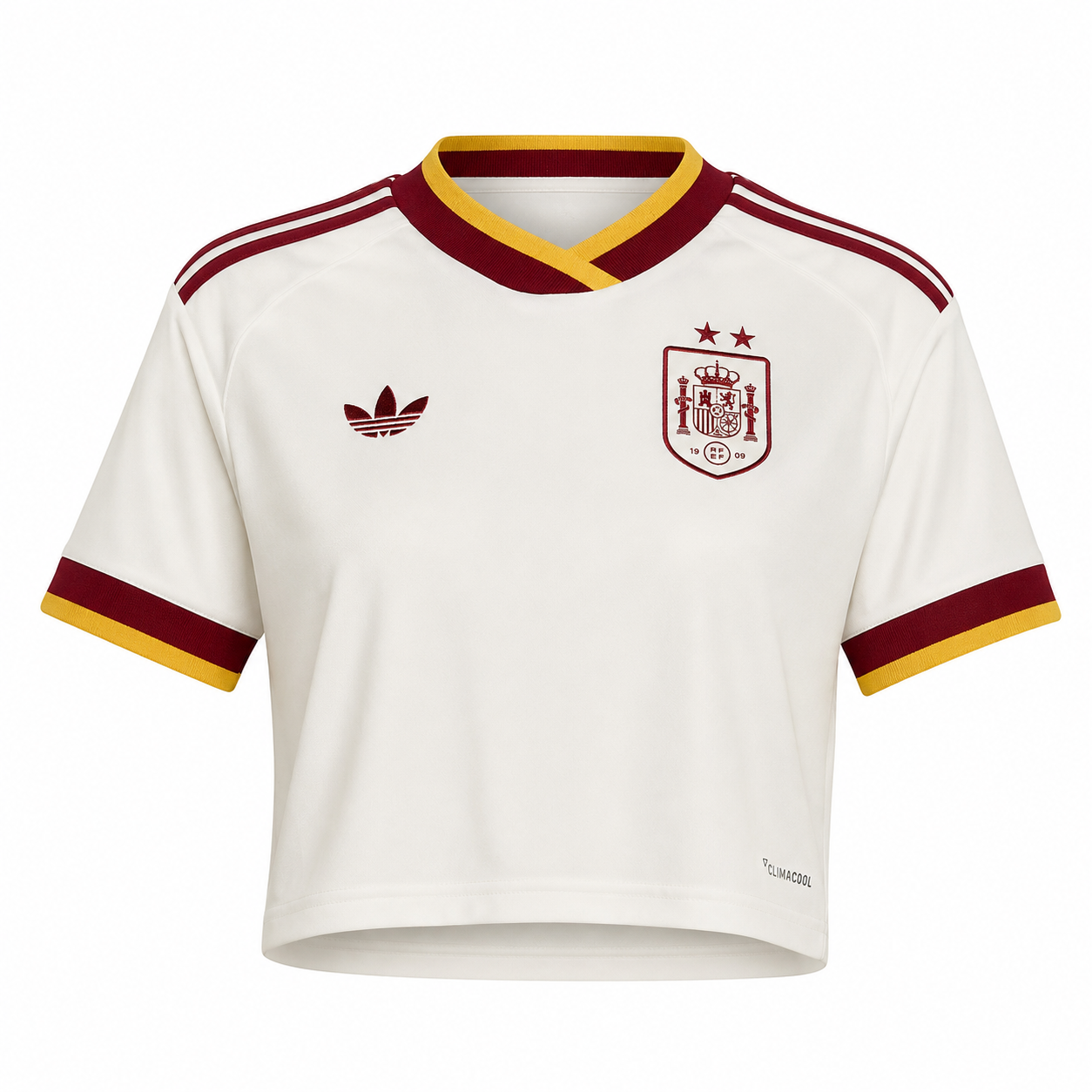 Spain Women's Away Cropped Jersey 2026 World Cup Champions - 2 Stars