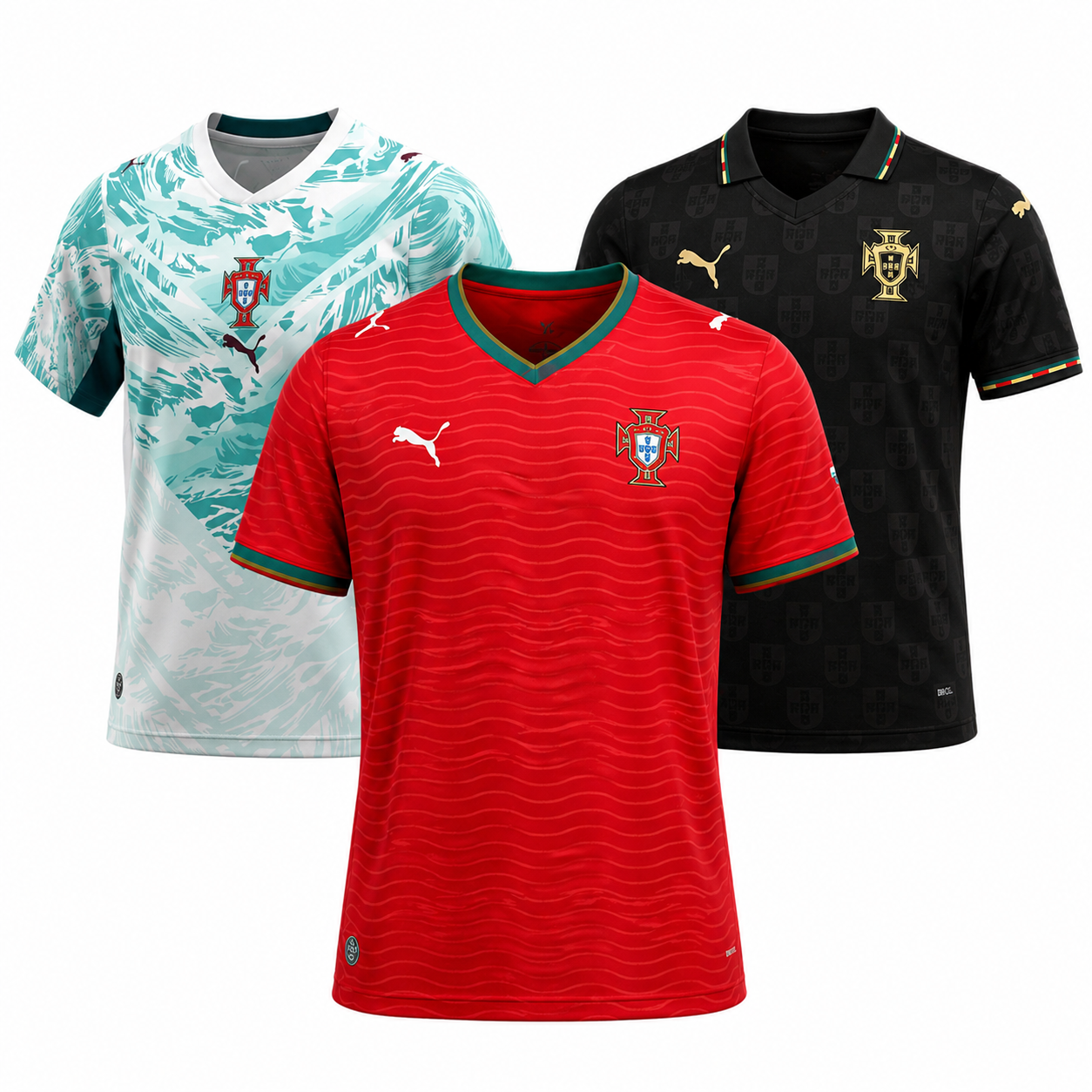 Portugal #3-Pack Jerseys - Home, Away & Especial Edition - Fan Version- World Cup 2026