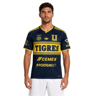Tigres UANL away soccer jersey 2026/27 fan version with official club crest