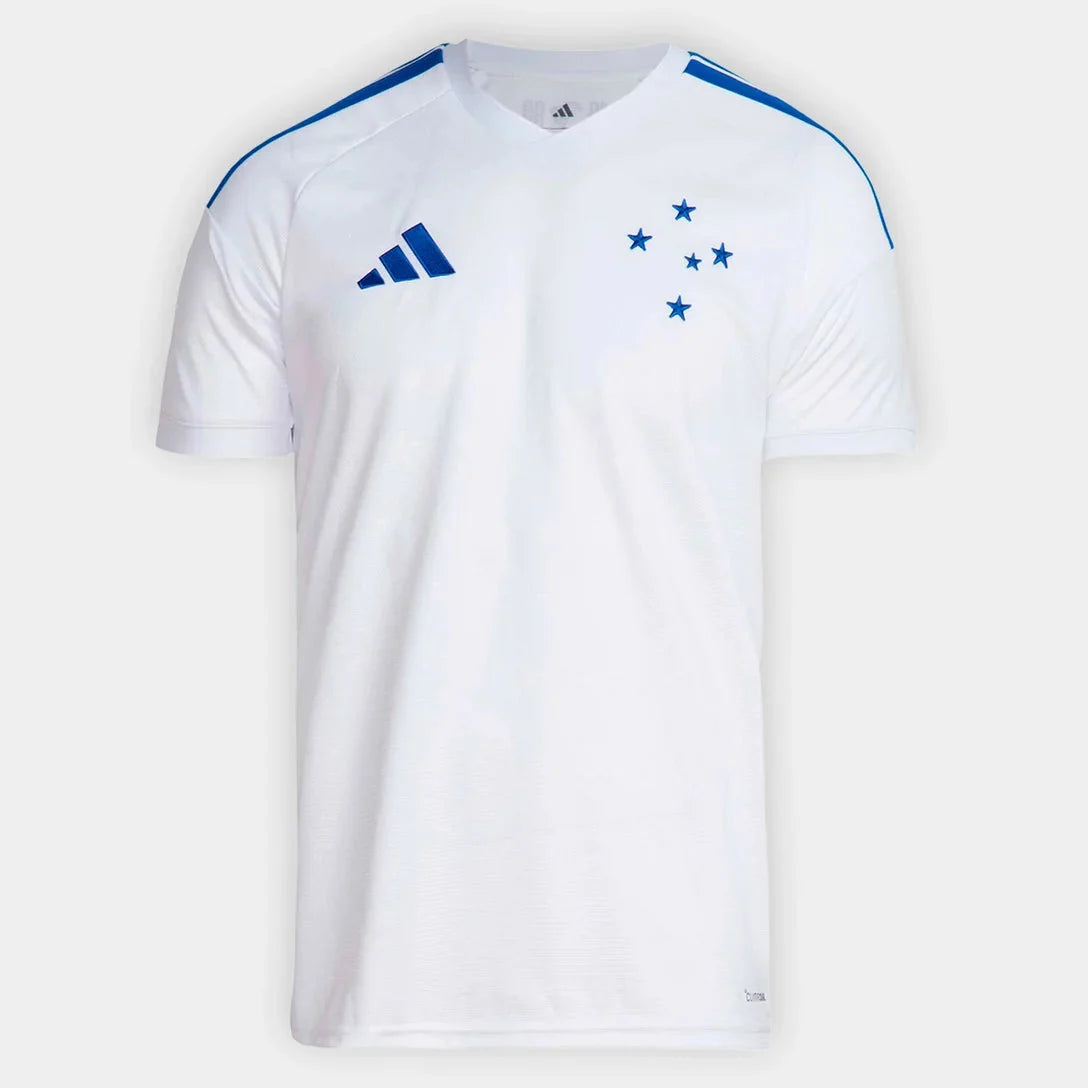 Cruzeiro away soccer jersey 2026/27 fan version in white with blue detailing - view 2