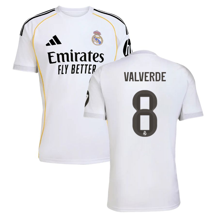 Real Madrid Home Jersey 2025/26 - Valverde #8
