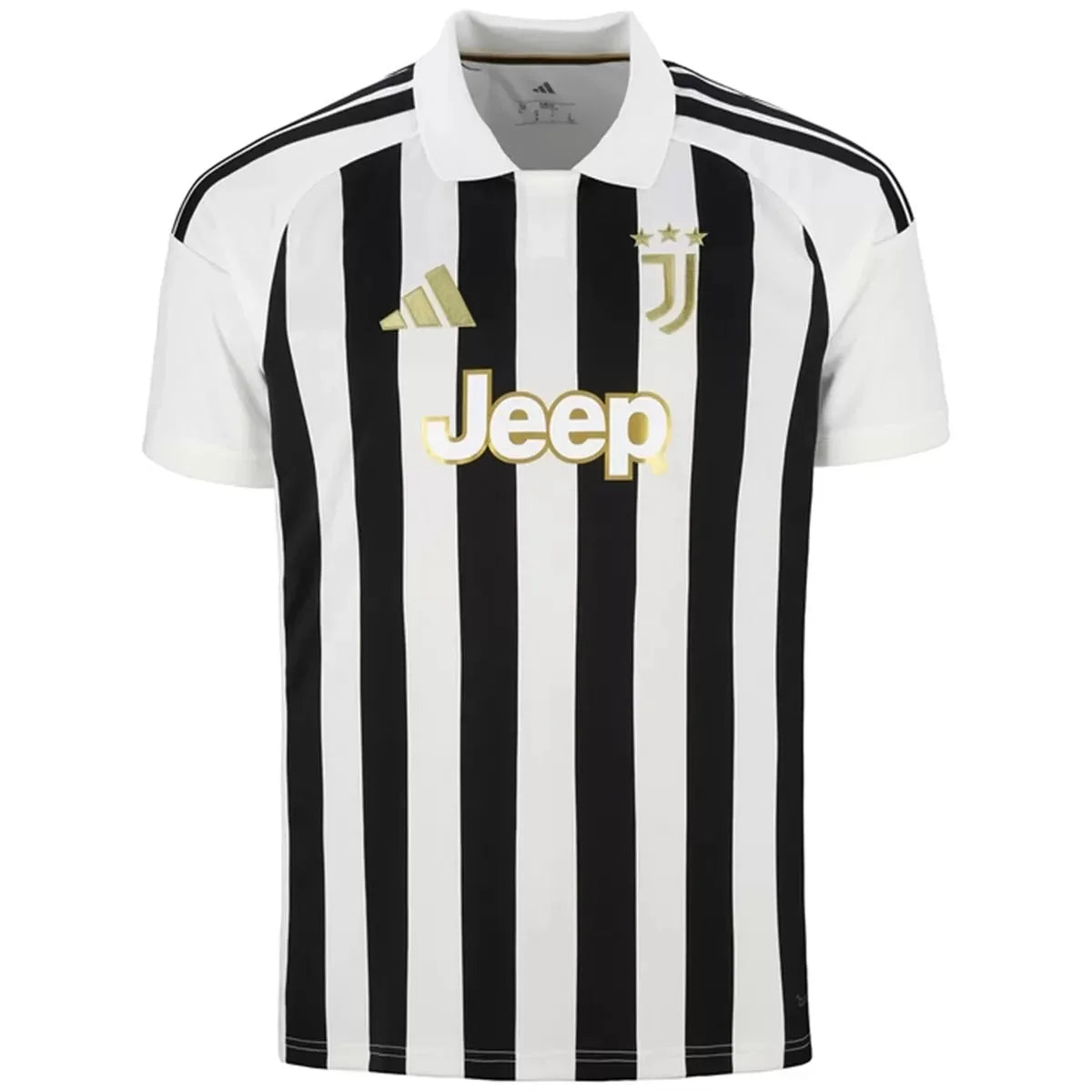 Juventus home soccer jersey 2026/27 fan version in black and white stripes - view 3
