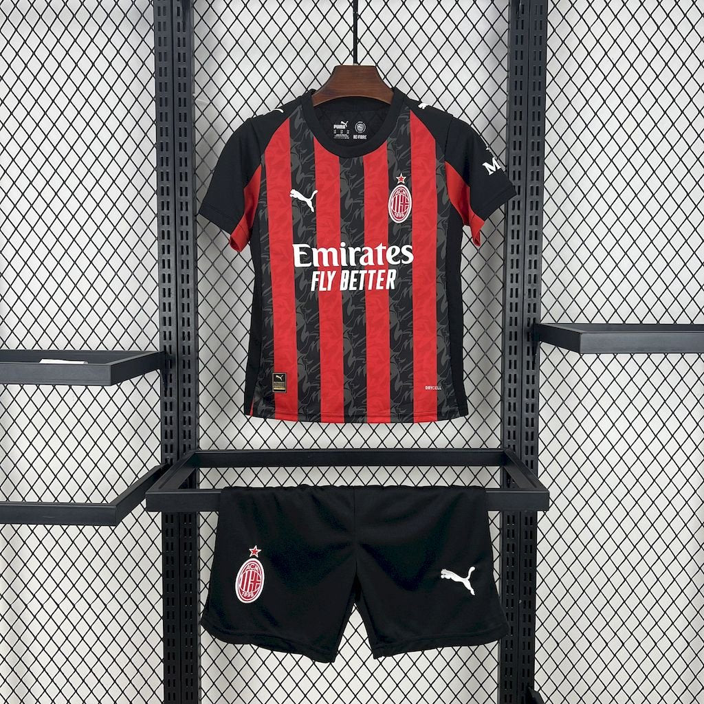 AC Milan 2025/26 Home Kids Kit - FutStore