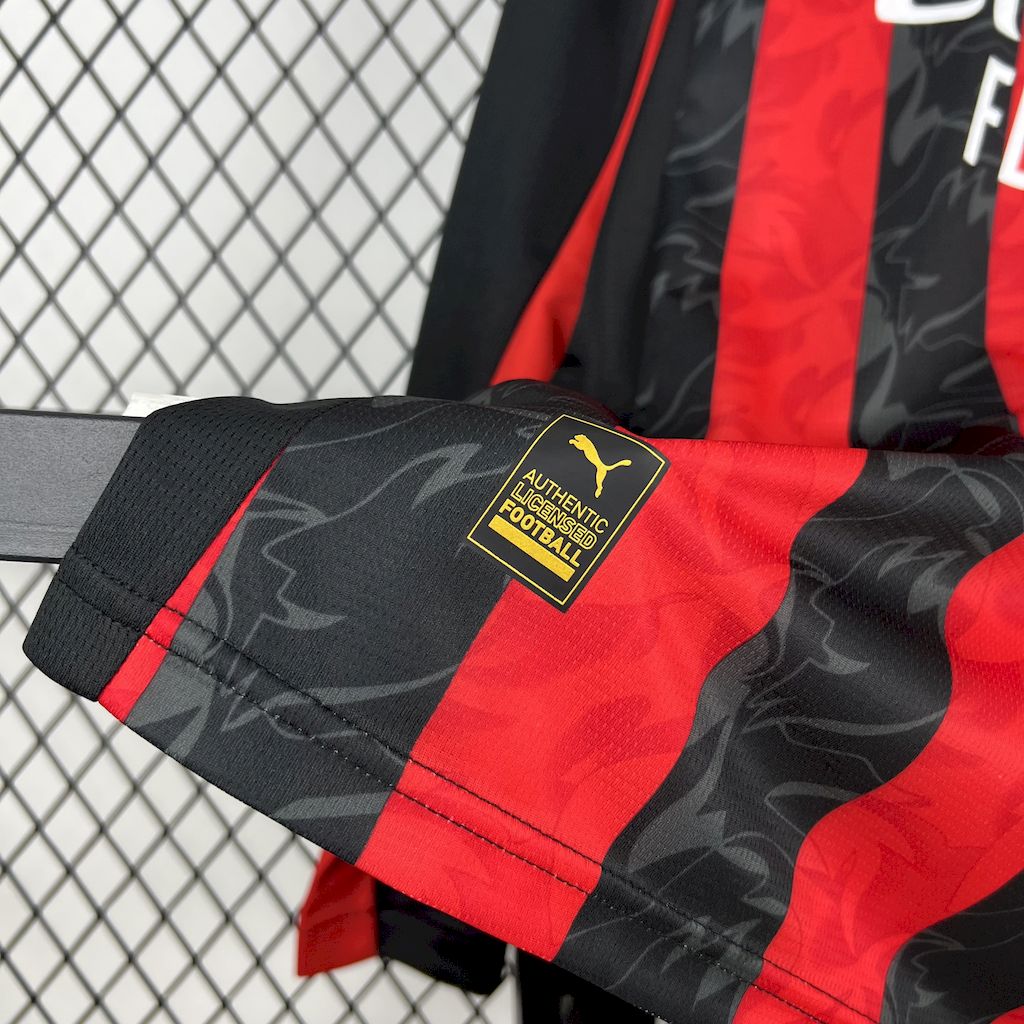 AC Milan 2025/26 Home Long Sleeves Jersey - FutStore