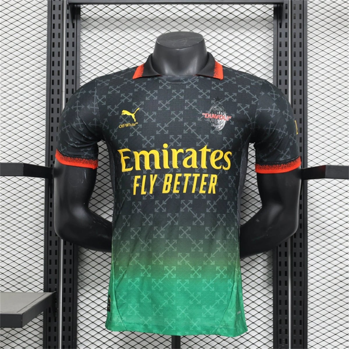 AC Milan 25/26 Commemorative Edition Jersey - Black - Player Version - Slim Fit - FutStore