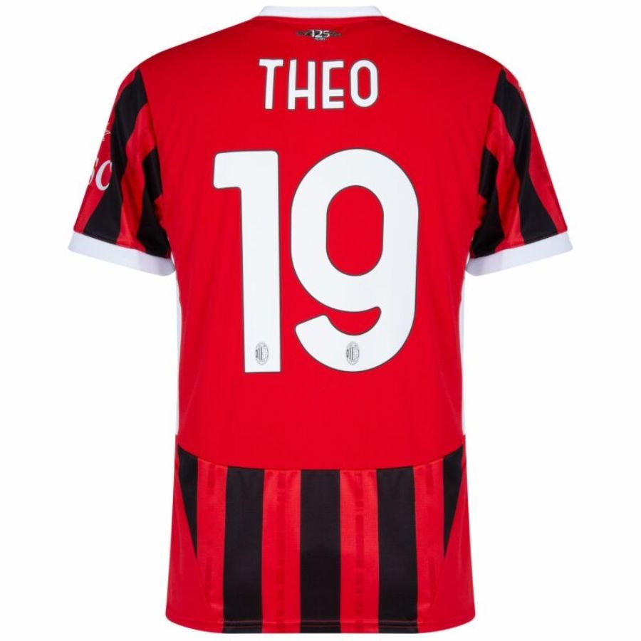 AC Milan Home Fan Jersey 2024/25 Patches UCL UEFA Foundation (Official Printing) - FutStore