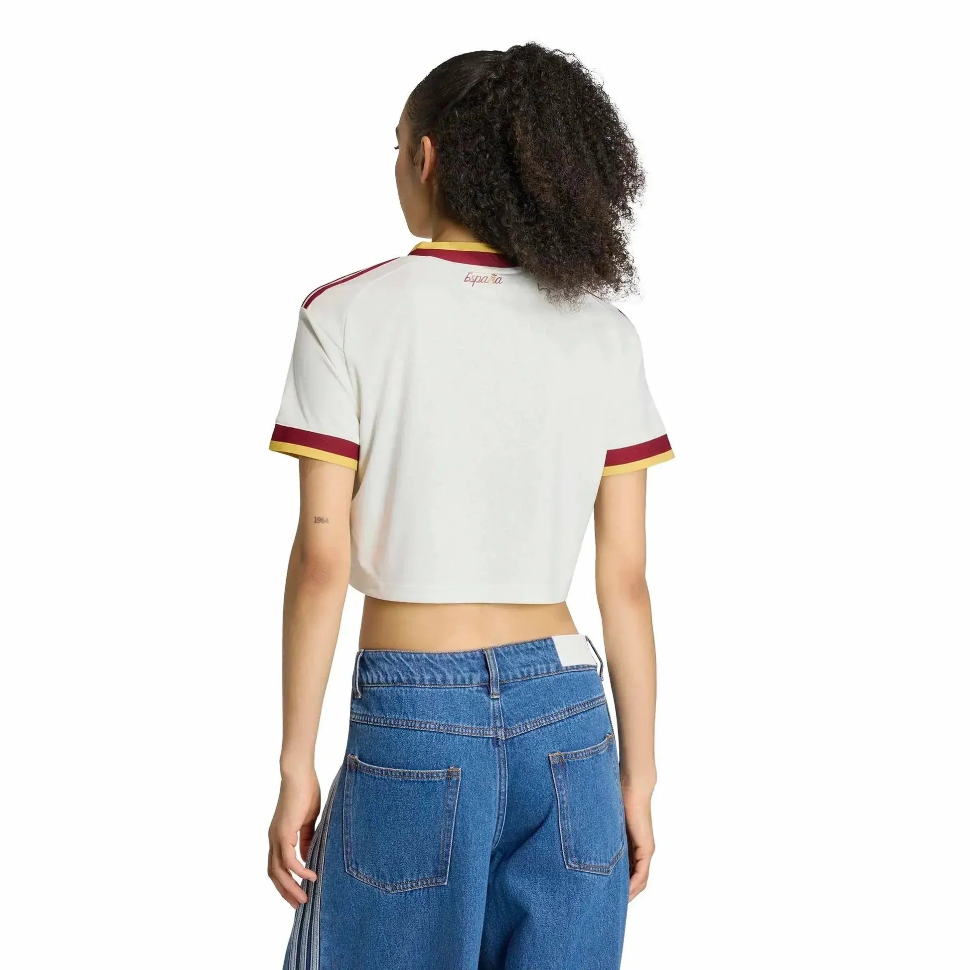 Spain Women's Away Cropped Jersey 2026 World Cup Champions - 2 Stars