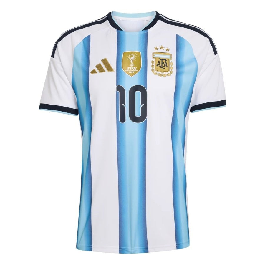 Argentina 2022 Home Champions Jersey with the 10 - The Glory