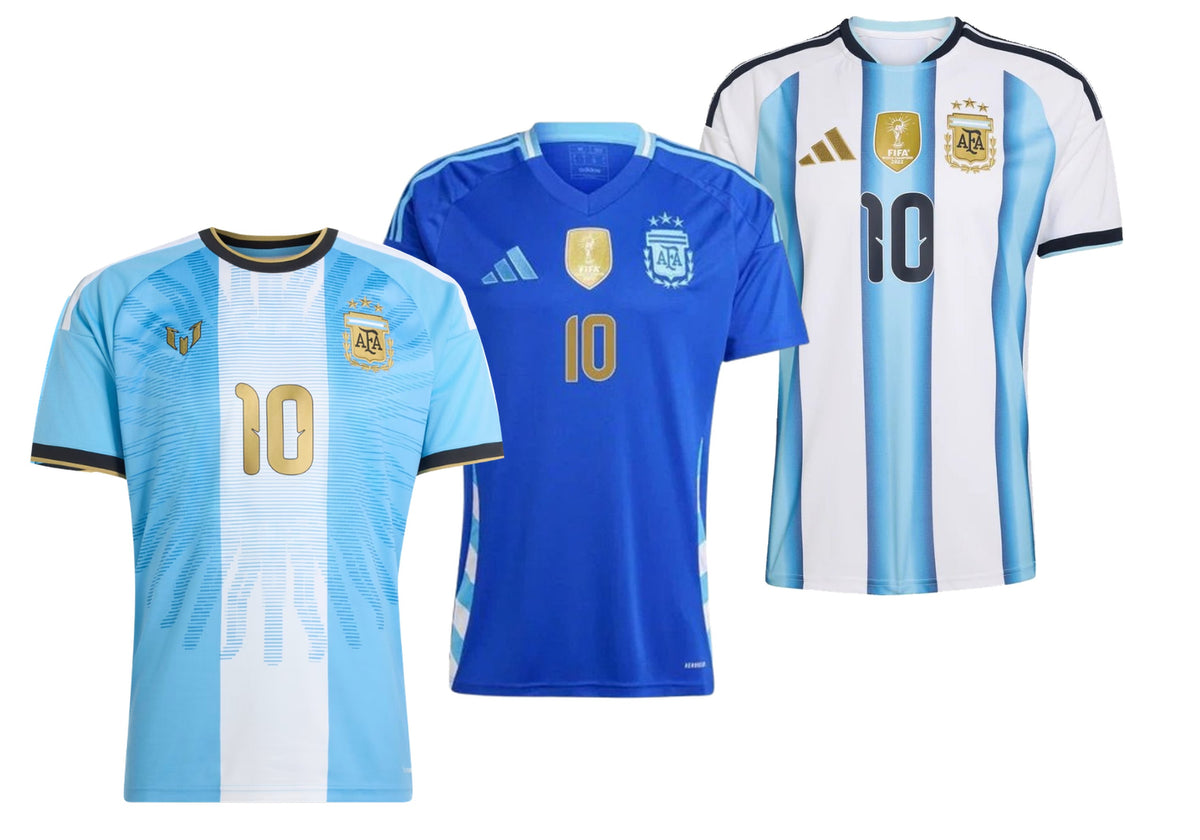 Argentina 3-Pack - Messi Edition, 2022 Home, 2024 Away - FutStore