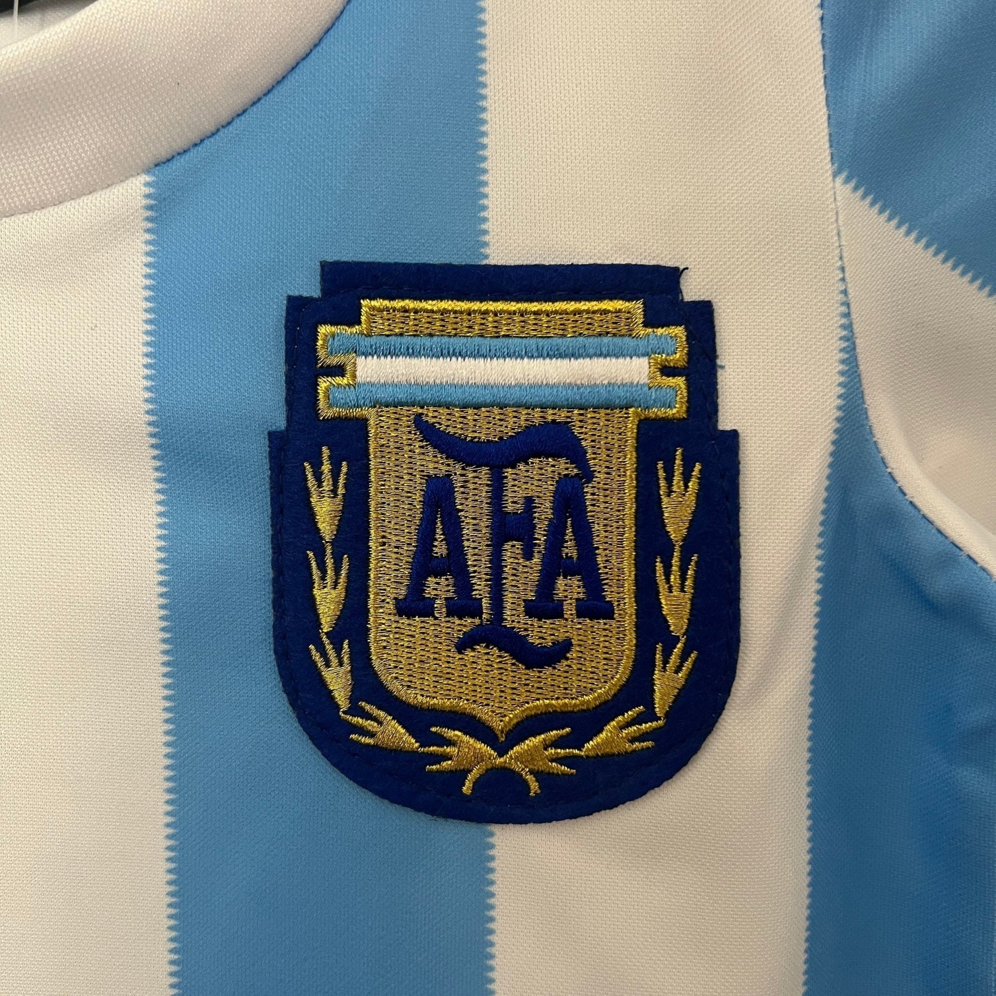 Argentina Home Retro 1986 Kids Kit - Le Coq Sportifit - FutStore