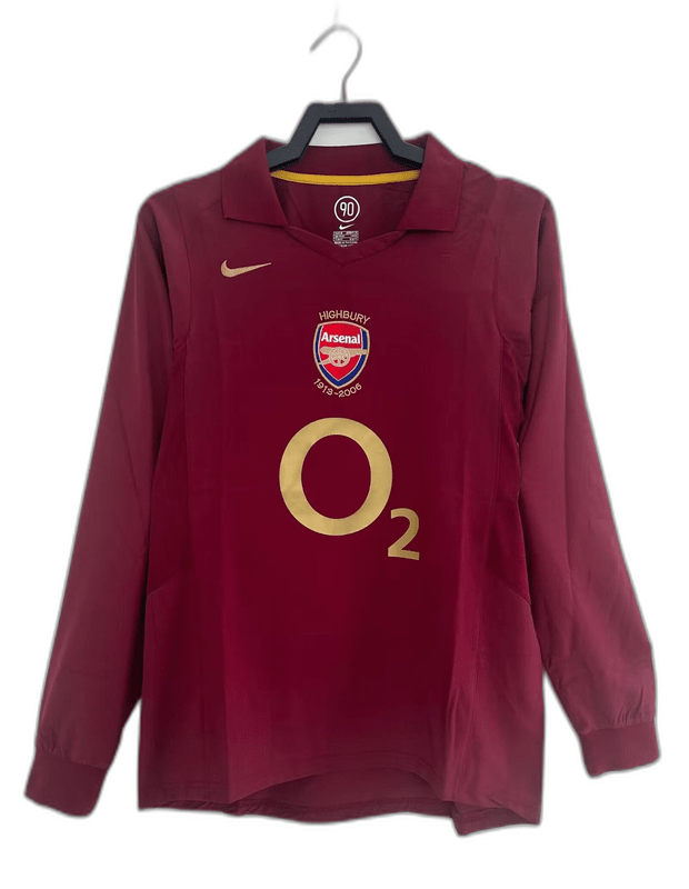 Arsenal 05/06 I Home Jersey - Long Sleeve Retro Version - FutStore