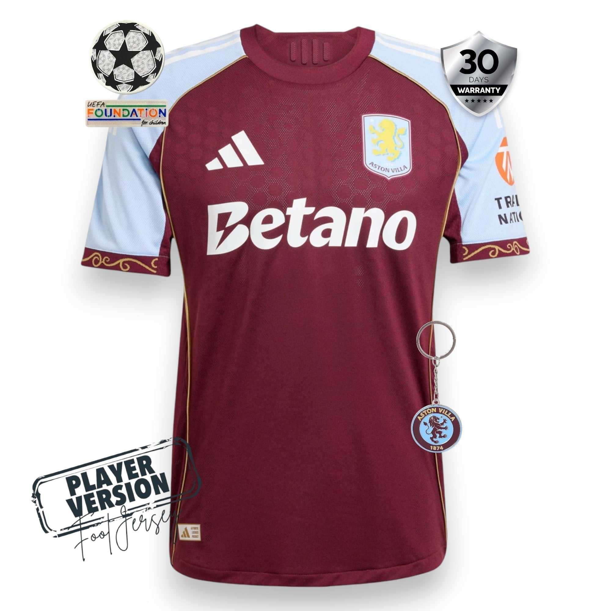 Aston Villa Player Jersey Home 2025/26 - FutStore
