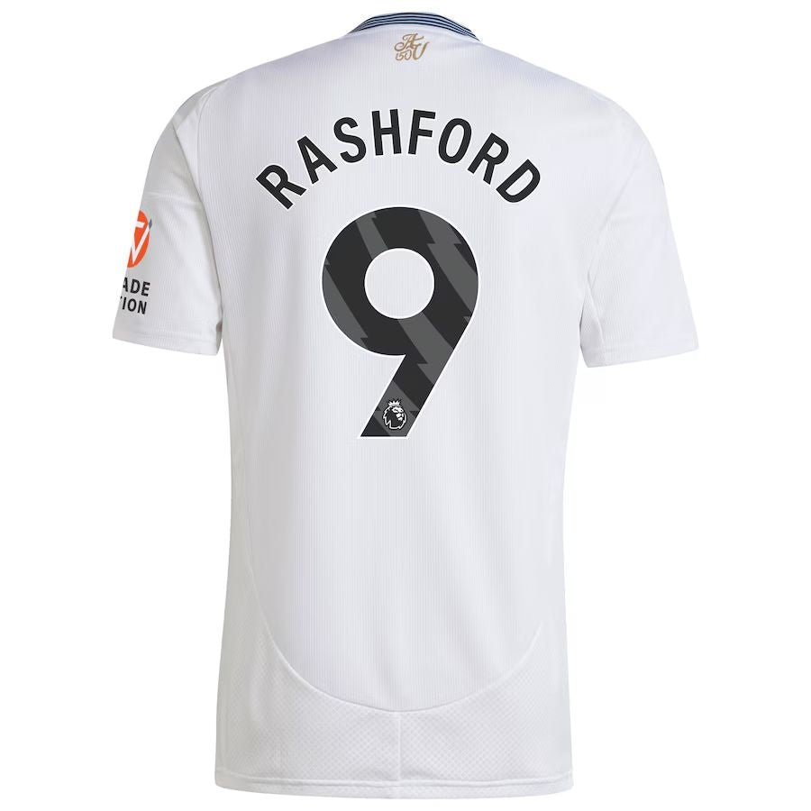 Aston Villa Rashford 9 Away Fan Jersey 2024/25 Patches UCL UEFA Foundation (Official Printing) - FutStore