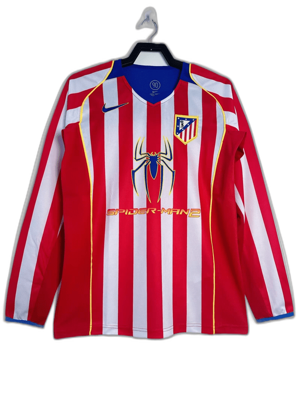 Atletico Madrid 04/05 I Home Jersey - Long Sleeve Retro Version - FutStore