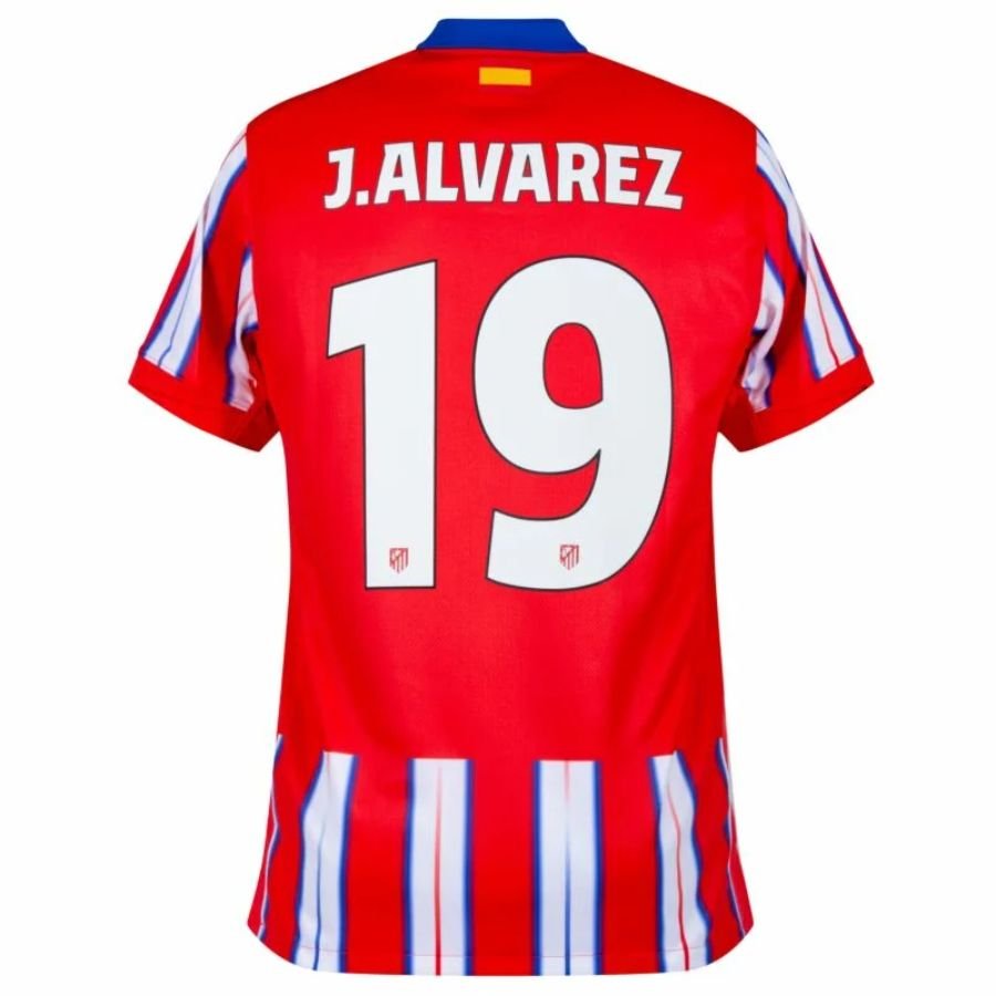 Atlético Madrid Home Fan Jersey 2024/25 Patches UCL UEFA Foundation (Official Printing) - FutStore
