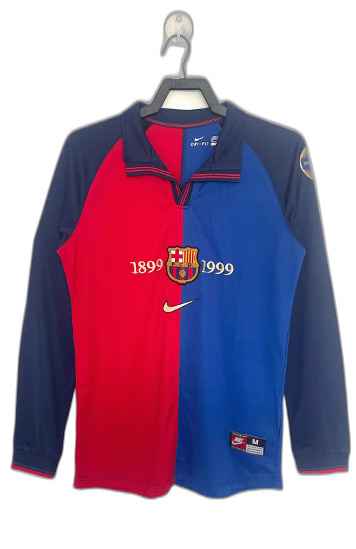 Barcelona 98/99 I Home Jersey - Long Sleeve Retro Version - FutStore