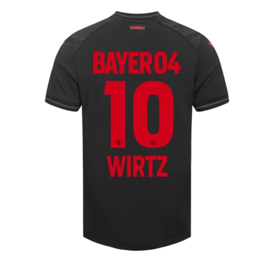Bayer 04 Leverkusen Wirtz 10 Home Fan Jersey 2023/24 Patches UCL UEFA Foundation (Official Printing) - FutStore