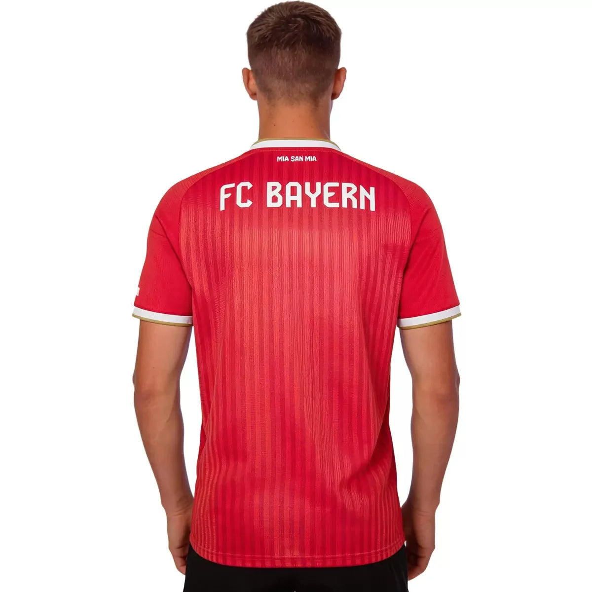Bayern Munich home soccer jersey 2026/27 fan version in red with club crest - view 2
