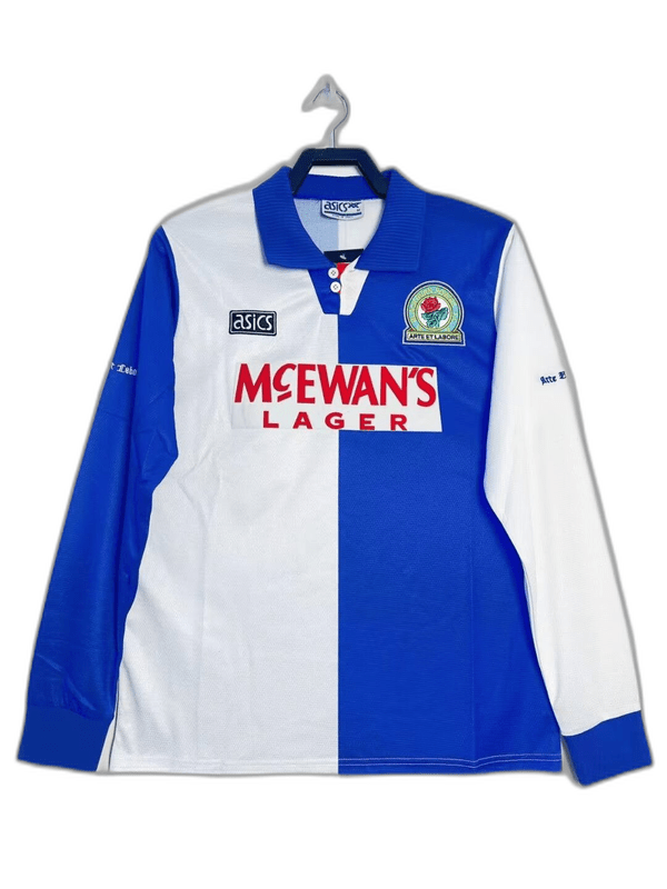 Blackburn Rovers 94/95 I Home Jersey - Long Sleeve Retro Version - FutStore
