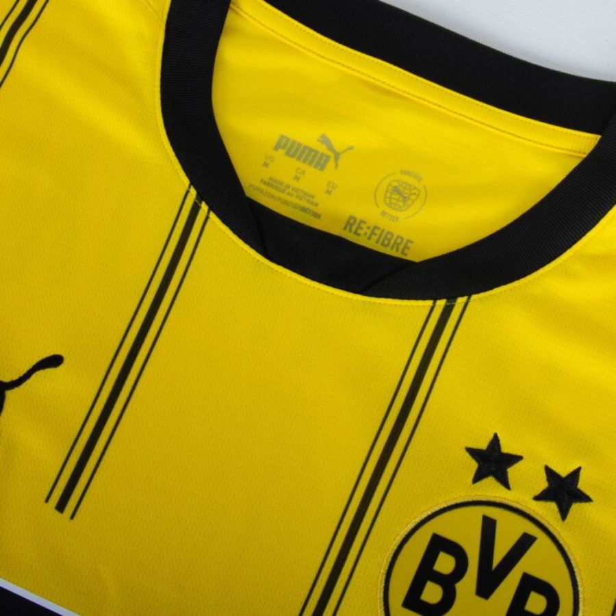 Borussia Dortmund Home 2024/25 Patches UCL UEFA Foundation (Official Printing) - FutStore
