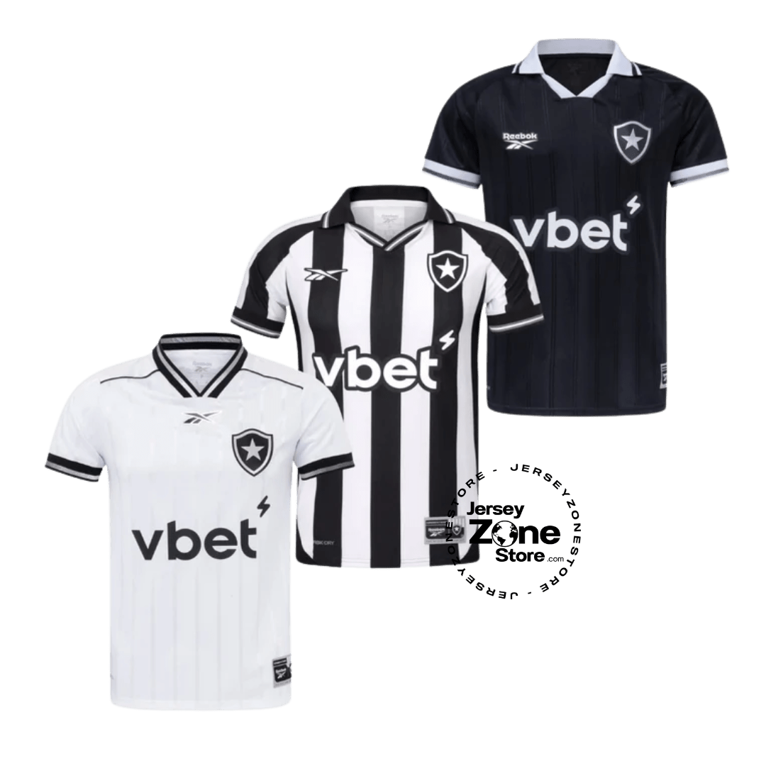 Botafogo Home, Away e Third 2025/26 - Kit 3 - Fan Version - FutStore
