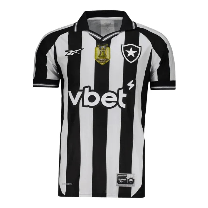 Botafogo Home Fan Jersey 2025/26 Patch Campeão Brasileirão 2024 - FutStore