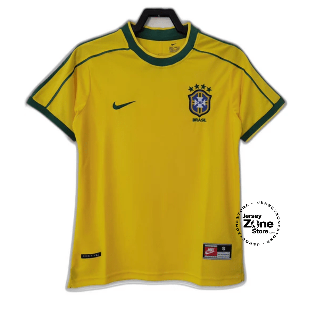 Brazil 1998 I Home Jersey - Retro Version - FutStore