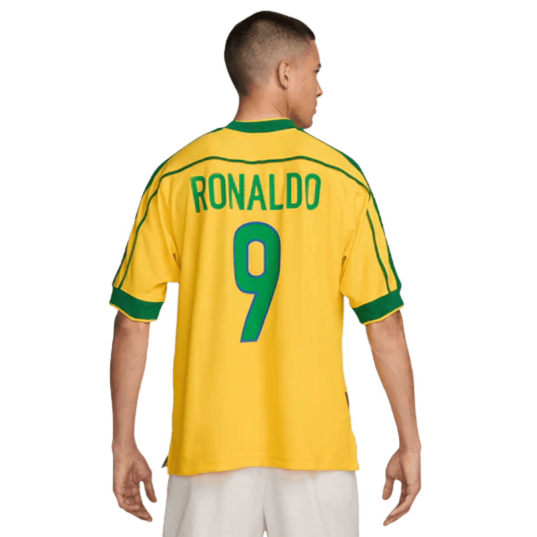 Brazil 1998/99 Retro Jersey – Men’s Edition RONALDO 9 - FutStore
