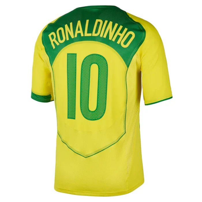 Brazil 2004 I Home Jersey - Retro Version - Ronaldinho 10 - FutStore