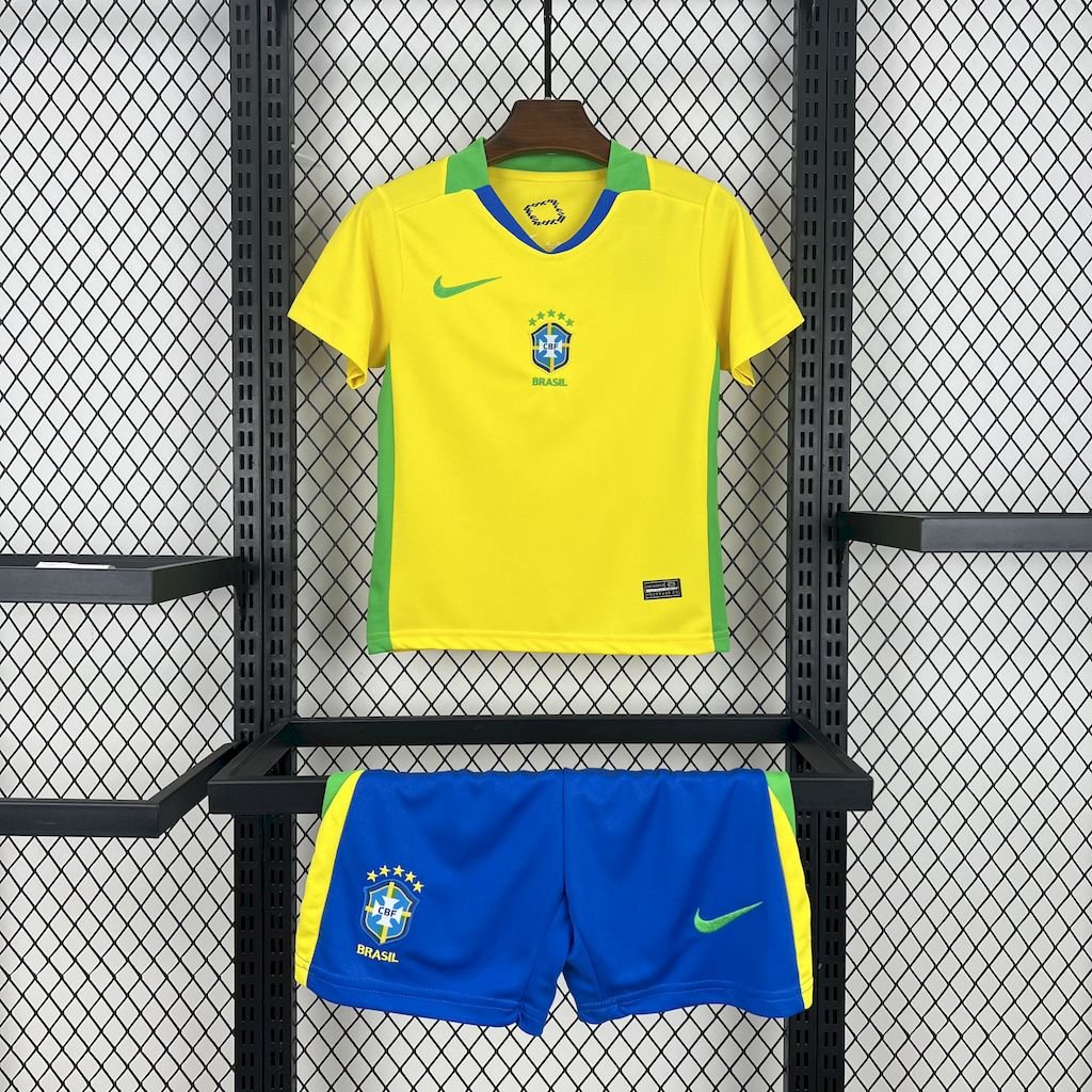 Brazil 2025/26 Home Kids Kit Brasil - FutStore