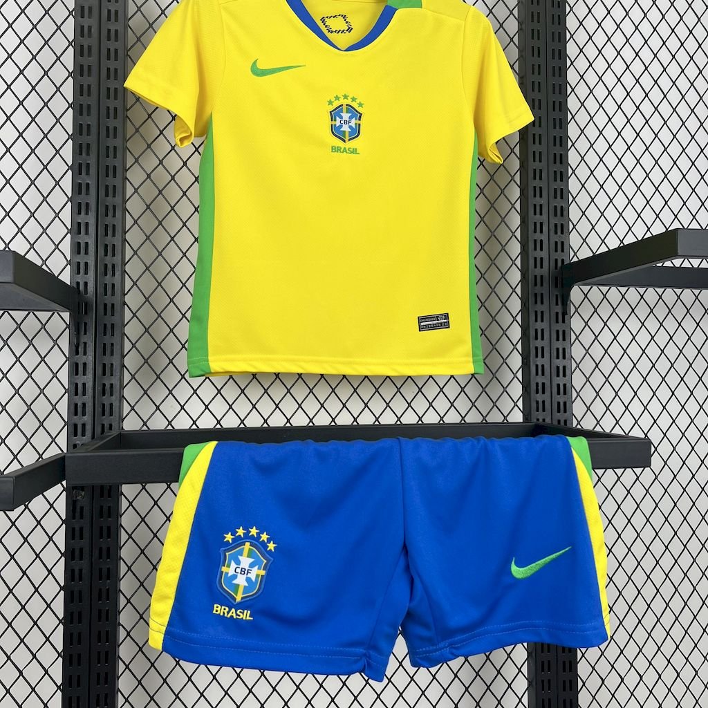 Brazil 2025/26 Home Kids Kit Brasil - FutStore