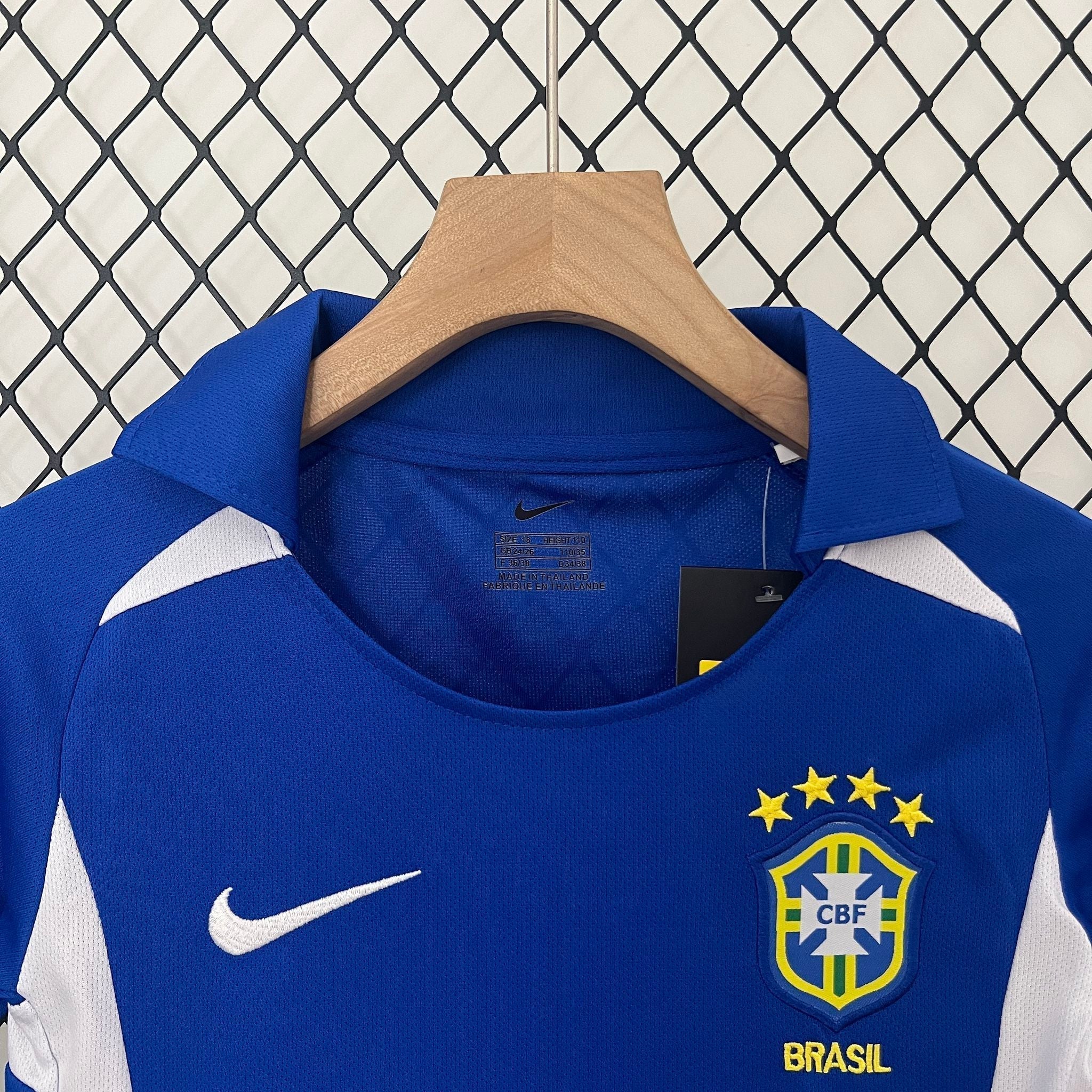 Brazil Away Retro Kids Kit 2002 - FutStore