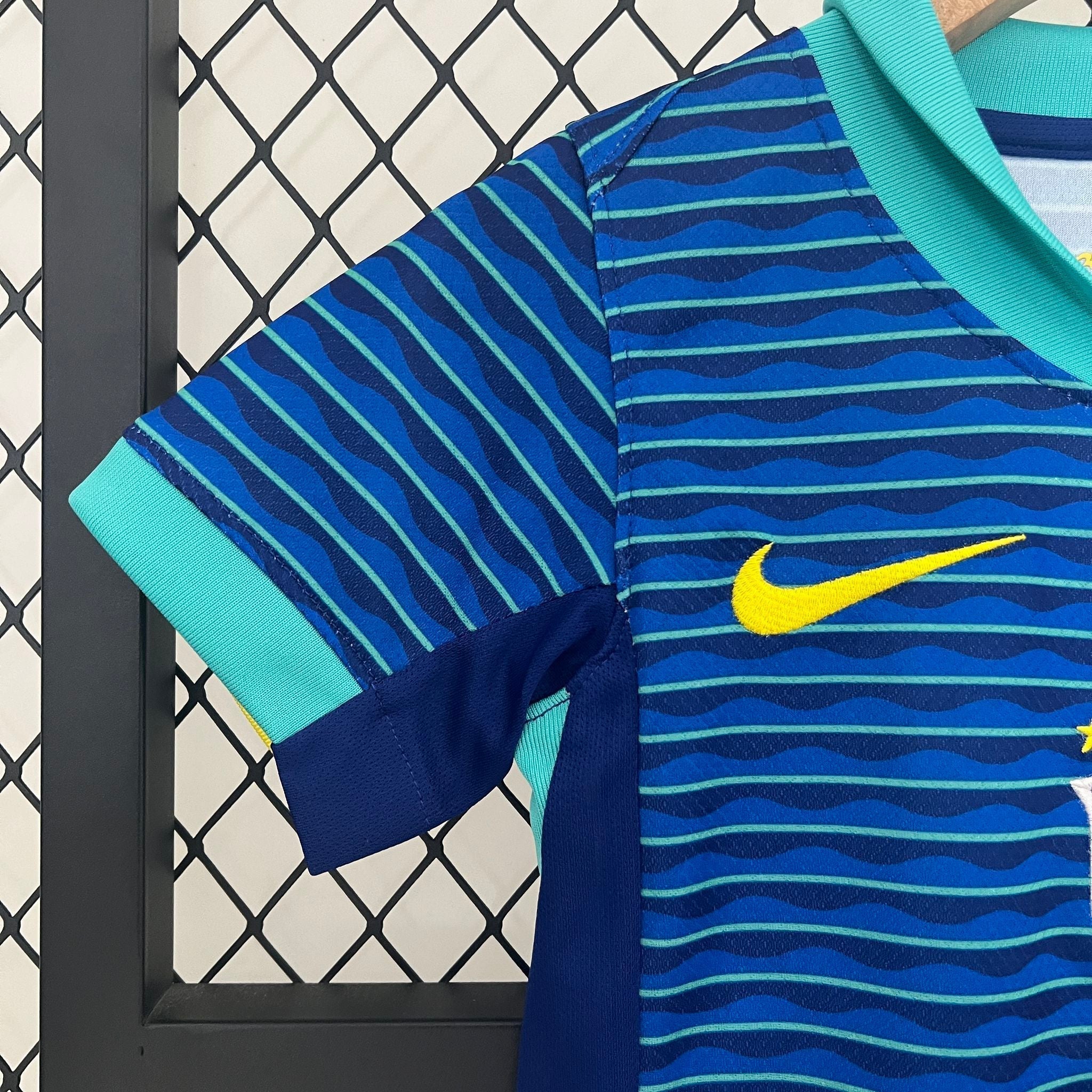 Brazil Away Retro Kids Kit 2024 - FutStore