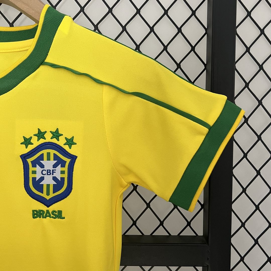 Brazil Home Retro Kids Kit 1998 - FutStore
