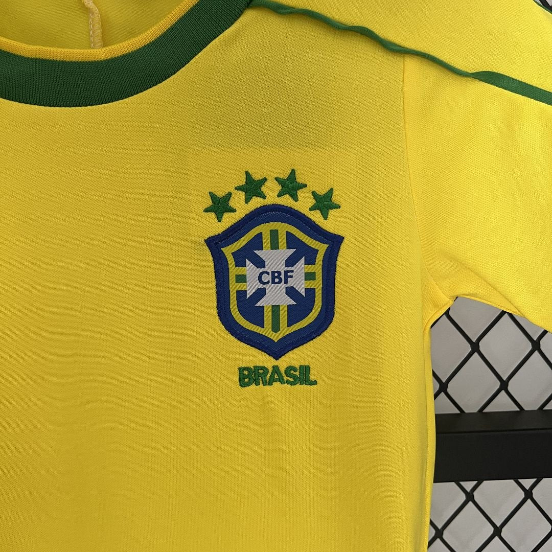 Brazil Home Retro Kids Kit 1998 - FutStore